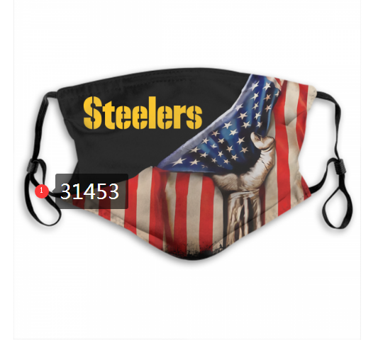 NFL 2020 Pittsburgh Steelers 133 Dust mask with filter->nfl dust mask->Sports Accessory